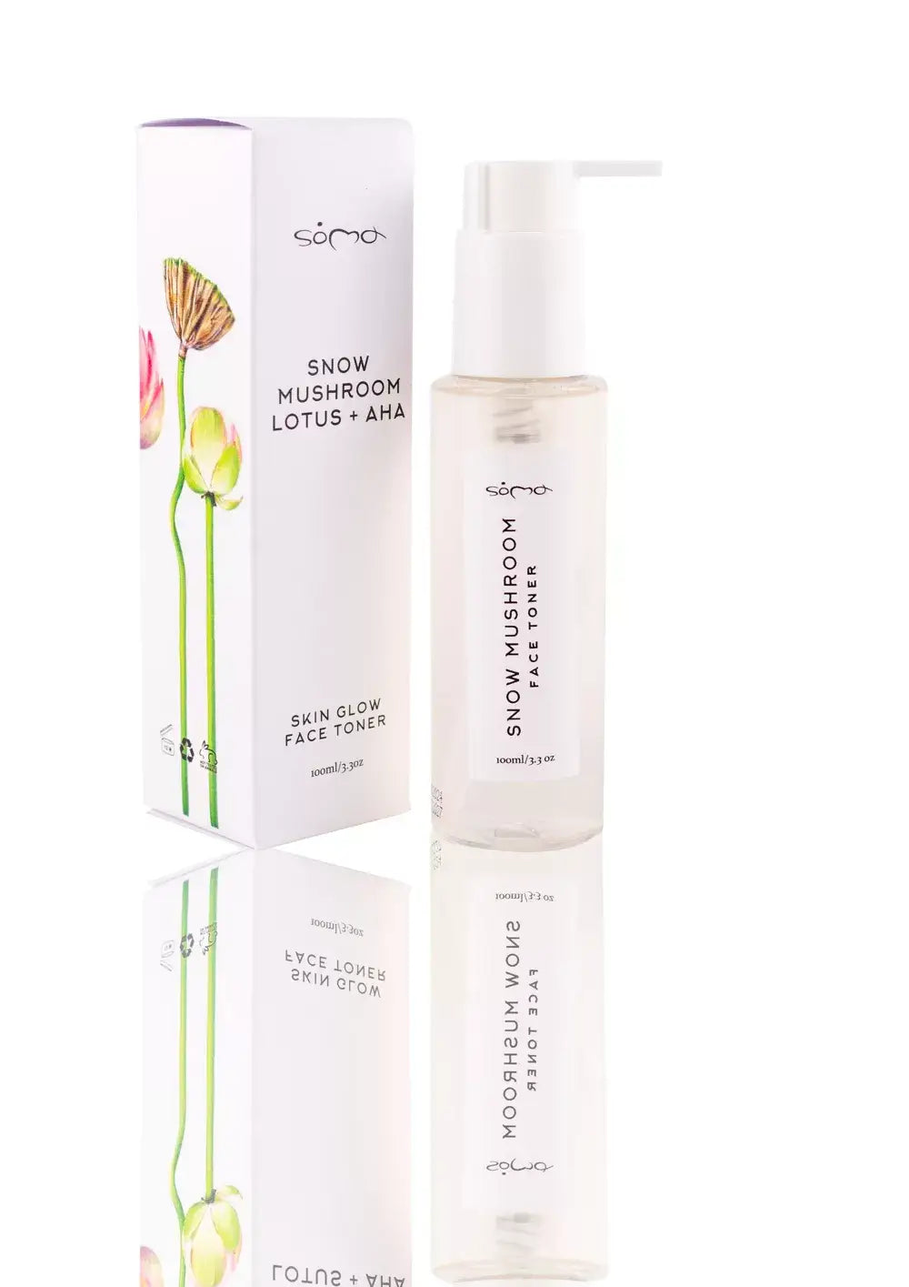 Skin Glow Face Toner – Snow Mushroom, Lotus & AHA 100ml