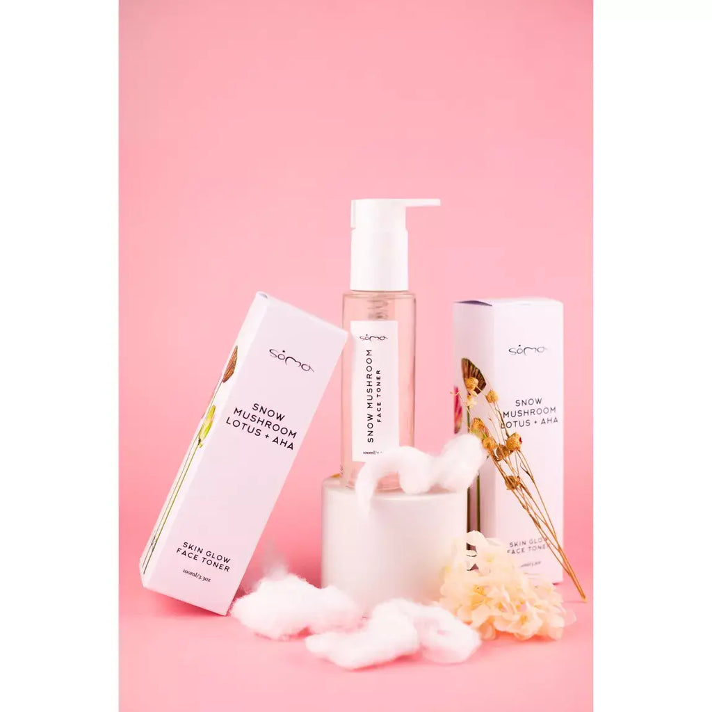 Skin Glow Face Toner – Snow Mushroom, Lotus & AHA 100ml