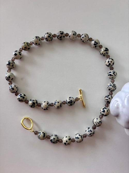 Dalmatine Jaspis & Smoky Quartz