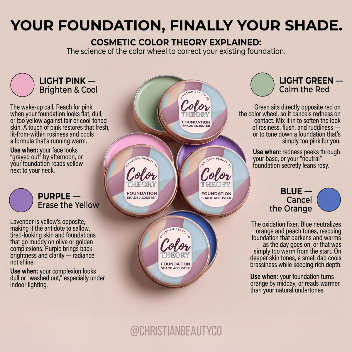 Color Theory Foundation Shade Adjuster